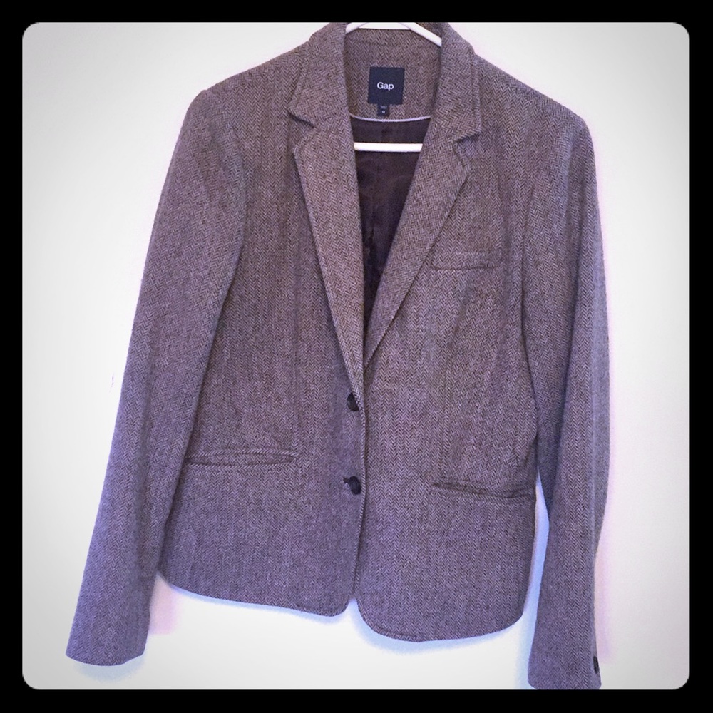 Gap Tweed Wool Blazer